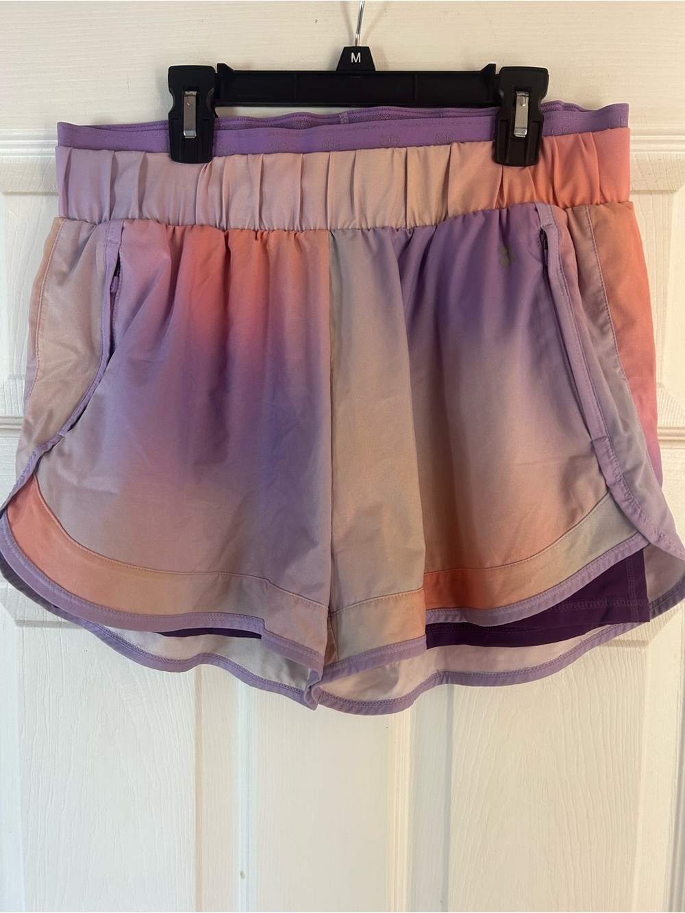 Sweaty Betty Ombre Pink and Purple Athletic Shorts